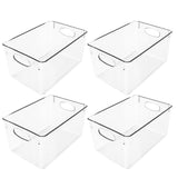 Arctic clear plastic storage bins – L285mm (4 pack)