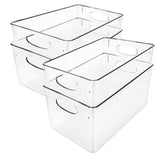 Arctic clear plastic storage bins – L285mm (4 pack)