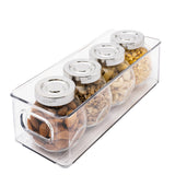 Arctic clear plastic storage bins – L255mm (3 pack) + bonus bin