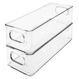 Arctic clear plastic storage bins – L255mm (3 pack) + bonus bin