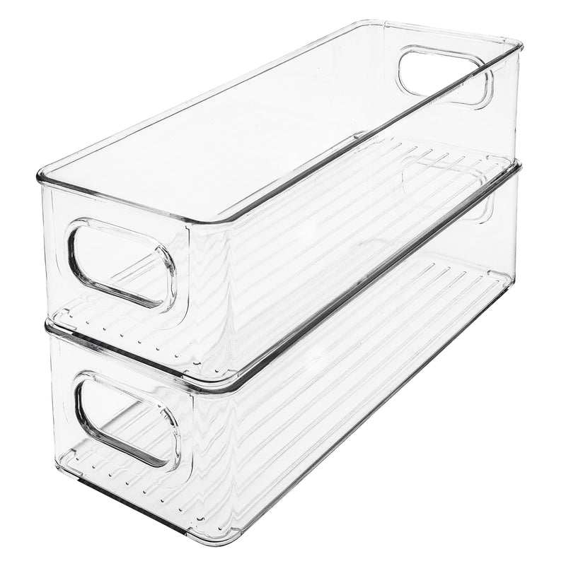 Arctic clear plastic storage bins – L255mm (3 pack) + bonus bin