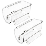 Arctic clear plastic bottle holders (2 pack)