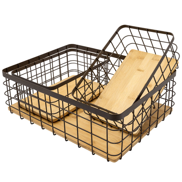 Nest wire storage basket