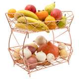 The Louvre 2-tier wire fruit basket