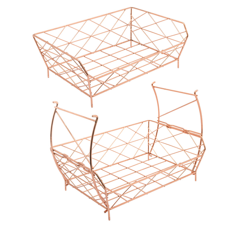 The Louvre 2-tier wire fruit basket