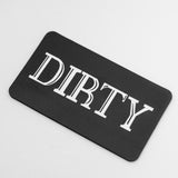 Double-sided Dirty/Clean magnet sign for dishwashers