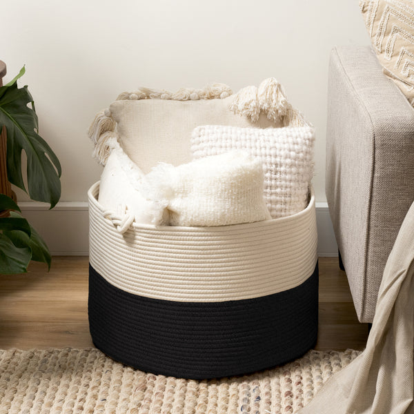 Zen cotton rope storage basket