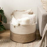 Zen cotton rope storage basket