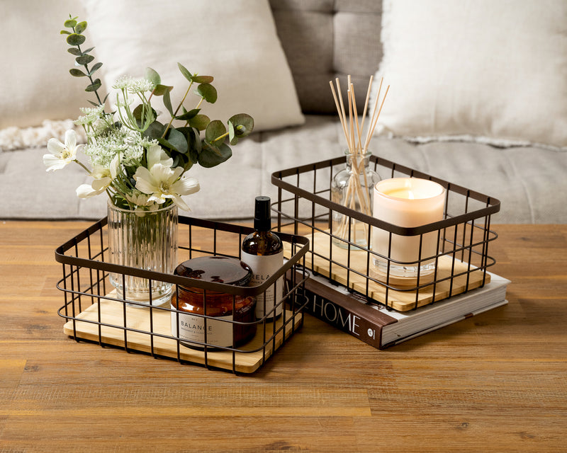 Nest wire storage basket