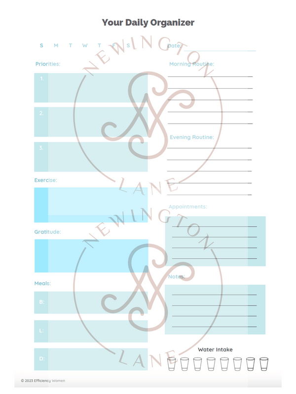 Daily Planner Printable